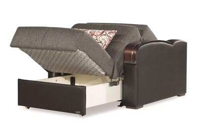 Sleep Plus Gray Polyester Chair Sleeper,Ottomanson (Previously Casamode)